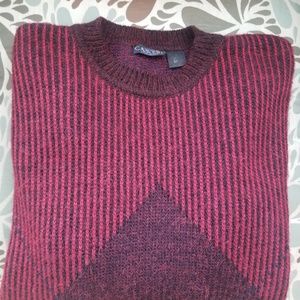 VINTAGE Castri Wool Maroon Crewneck Sweater US L